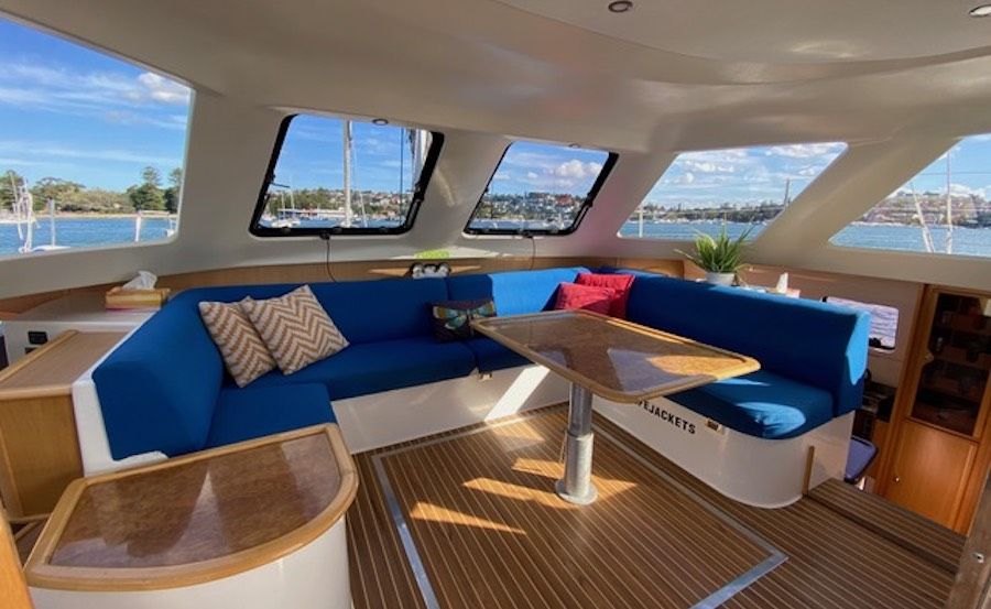 Interior Lounge on Alila Boat Hire