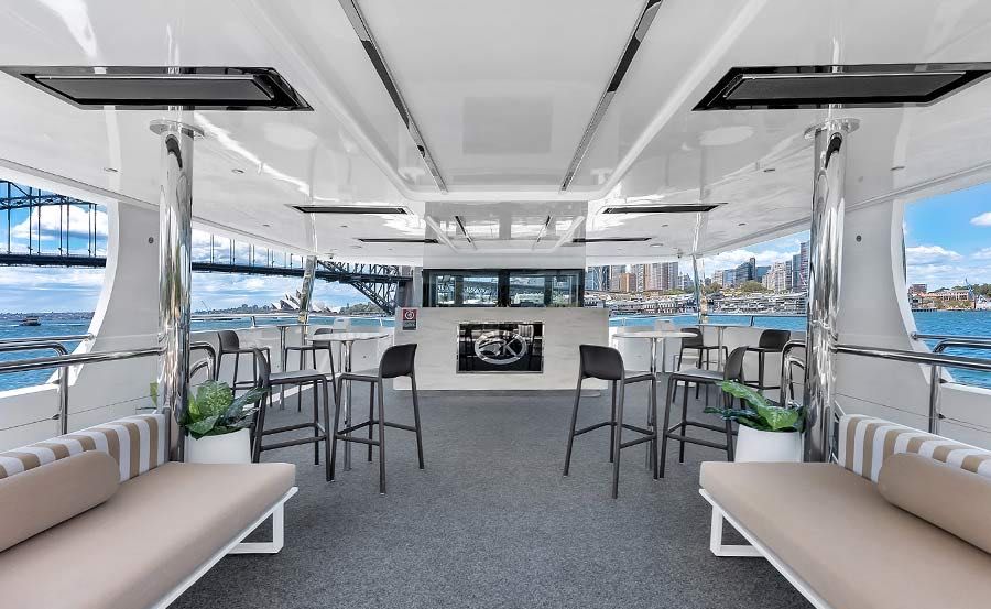Boat Hire on Karisma II Upper Deck Saloon with Bar