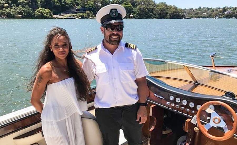 Luxury Italian Wooden Speedboat Cruises in New South Wales With Mel B from The Spice Girls and Charter boat owner, Daniel Da Silva Luxury Italian Wooden Speedboat Cruises in New South Wales With Mel B from The Spice Girls and Charter boat owner, Daniel Da Silva