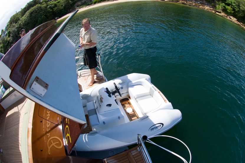 Luxury boat hire on Dreamtime tender service Luxury boat hire on Dreamtime tender service