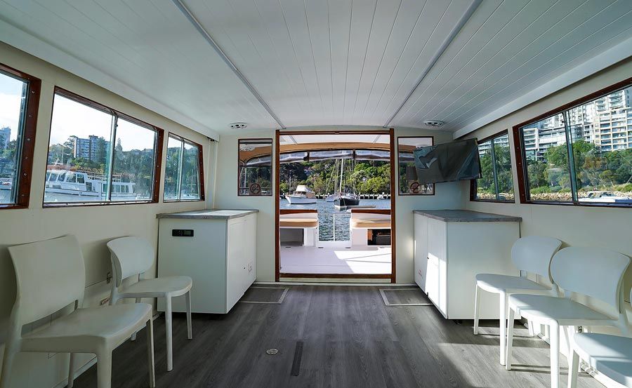 Neptune Boat Hire for New Years Eve interior
