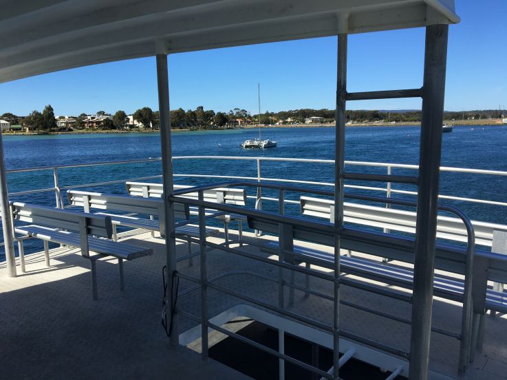 Cruise new years on MV Explorer bench seating