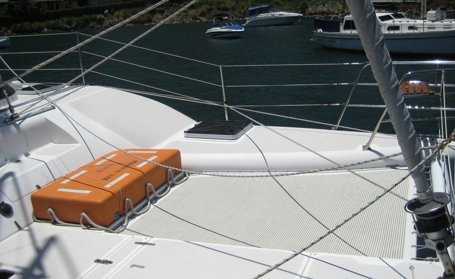 Delphinus new years cruise on front trampolines Delphinus new years cruise on front trampolines