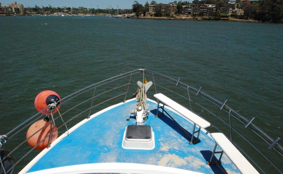 Avalon Boat Hire - foredeck Avalon Boat Hire - foredeck