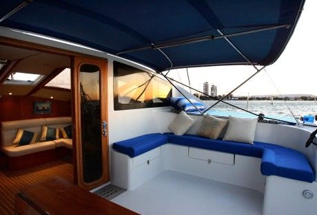 Obsession boat hire rear deck Obsession boat hire rear deck