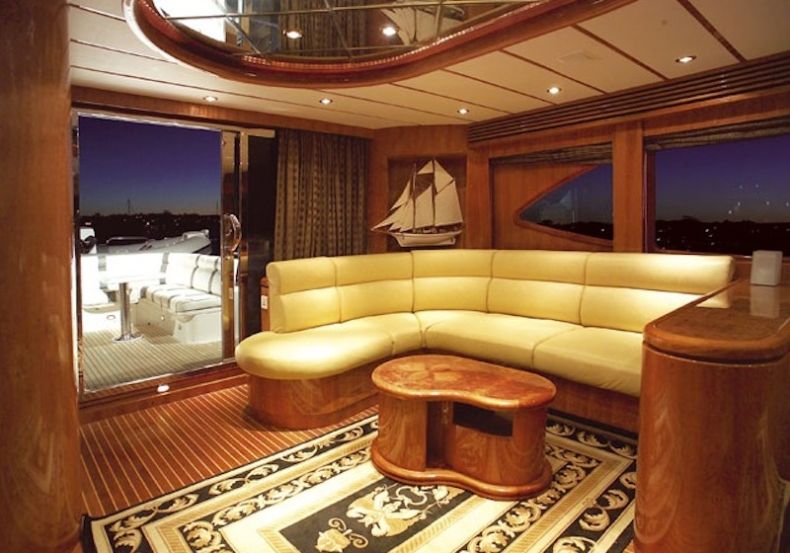 Oceanos II Boat Hire - Upper deck seating Oceanos II Boat Hire - Upper deck seating