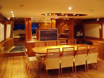 Oceanos II Boat Hire - Dining Oceanos II Boat Hire - Dining