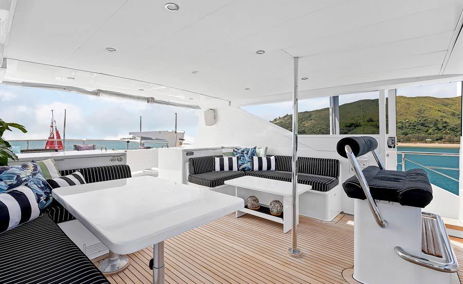 Vivid Cruises on Oscar II top deck