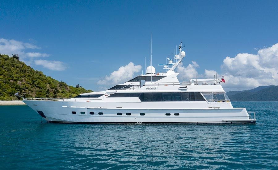 Super Yacht Hire on Oscar II Port View