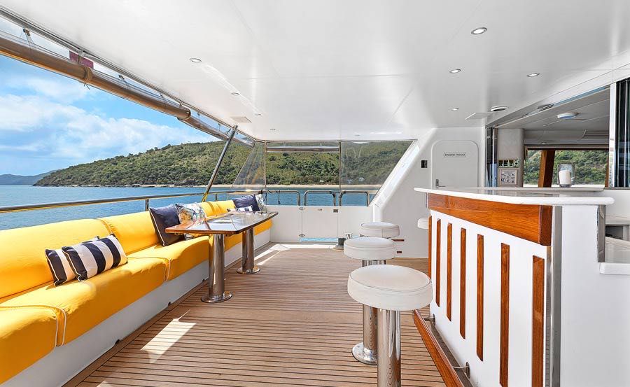Vivid Cruises on Oscar II Outdoor Stern Deck