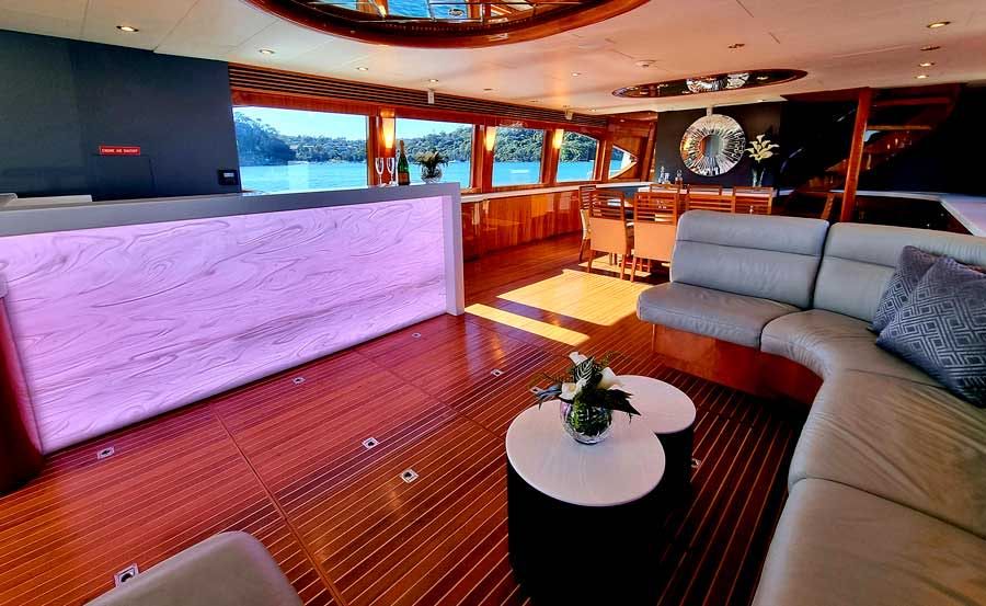 Harbour Cruises on Salt Main Saloon