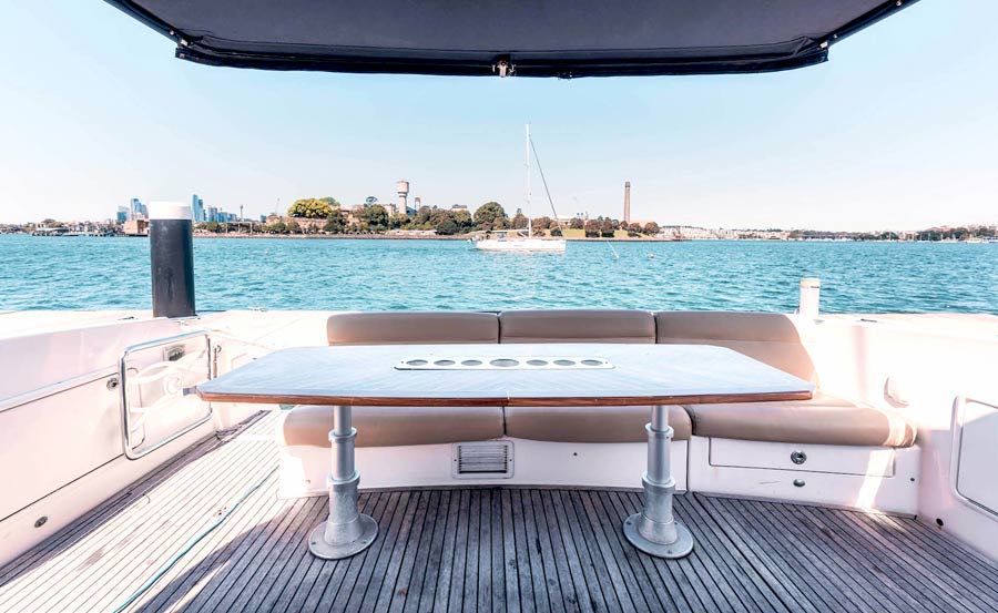 Vivid Cruises on Seaduced Ourdoor area at the stern