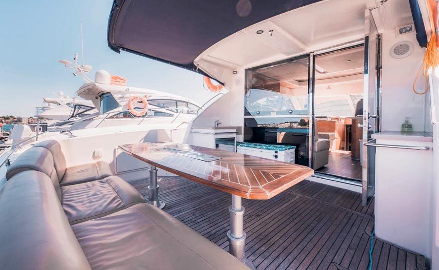 Vivid Cruises on Seaduced Outdoor Deck into Main Saloon