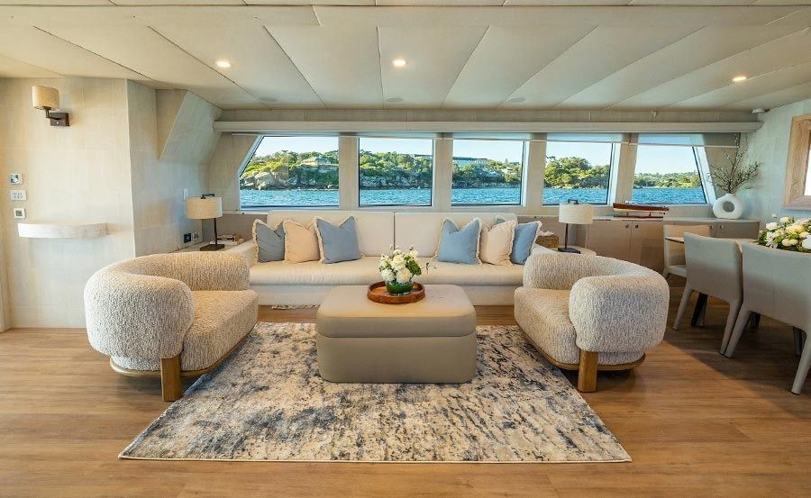 Boat Hire on Shore Thing main saloon 