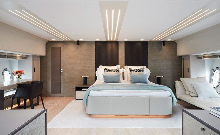 Super Yacht Hire on Sirenuse Master Bedroom Super Yacht Hire on Sirenuse Master Bedroom