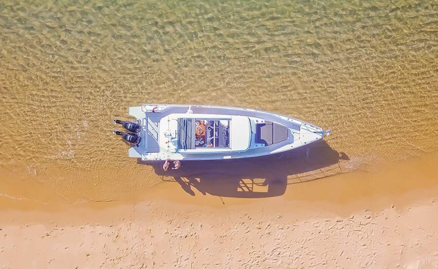 Vivid Cruises on Spectre bird eye view