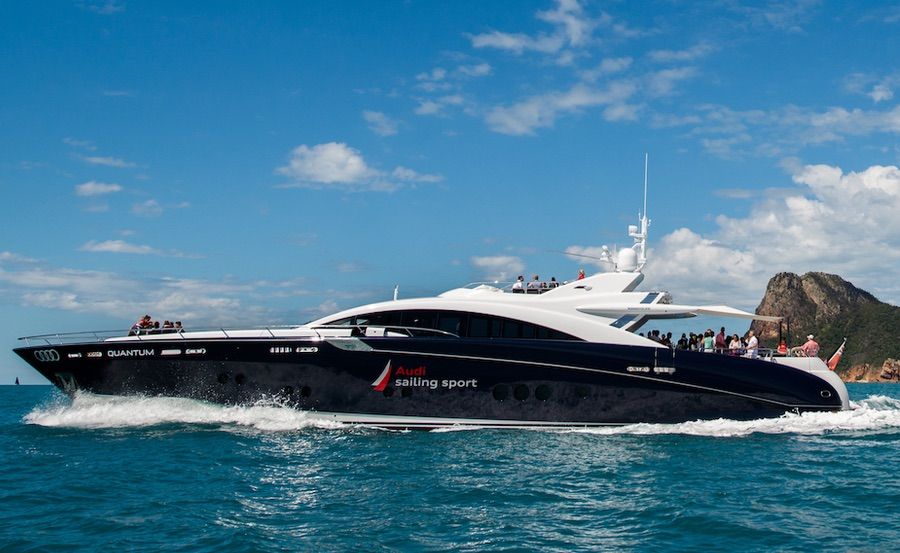 Super yacht hire on Quantum cruising speed