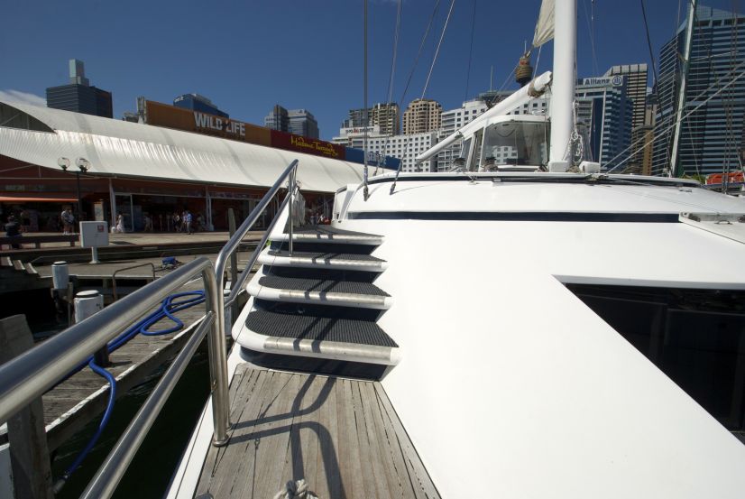 Sydney Crystal Harbour Cruises stairs Sydney Crystal Harbour Cruises stairs