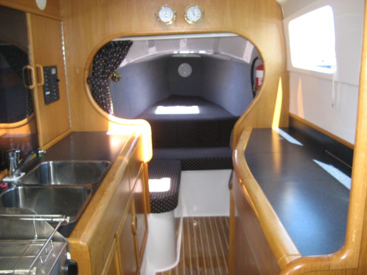 Top Cat Boat Hire below deck Top Cat Boat Hire below deck