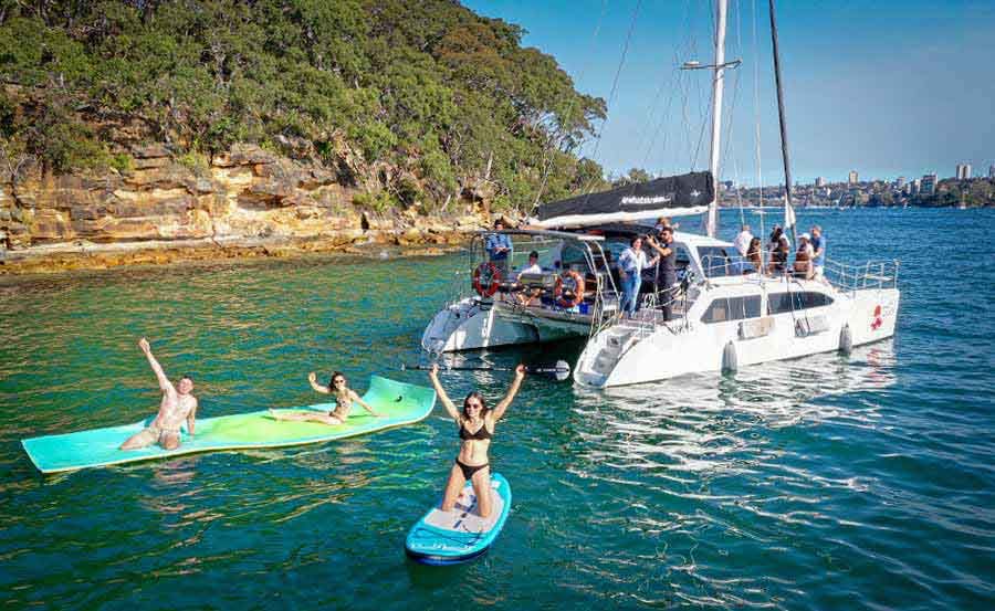 What's Kraken Boat Hire Stern View of Boat and Water Toys