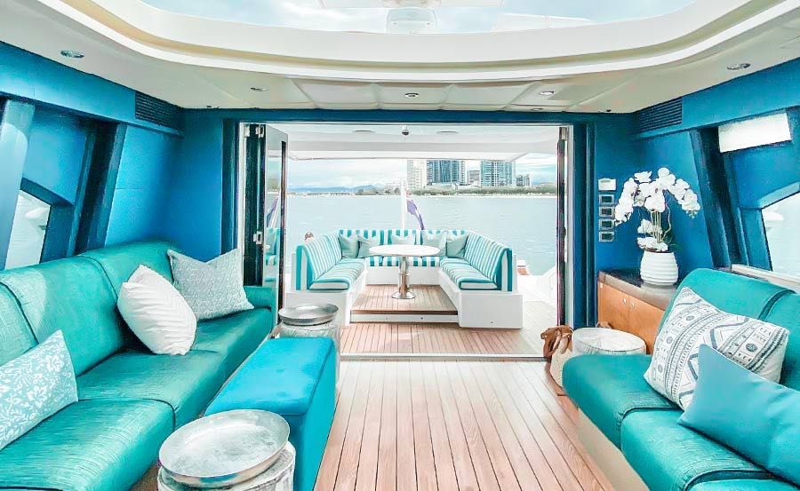 New Year's Eve Cruises on YOT Blue Gold Coast Interior New Year's Eve Cruises on YOT Blue Gold Coast Interior