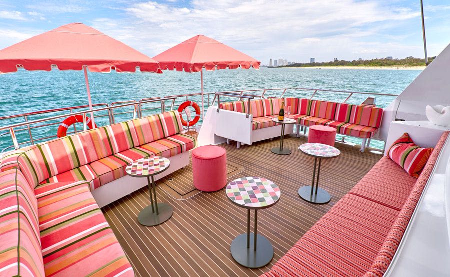 Boat Hire on YOT Viva back deck Boat Hire on YOT Viva back deck