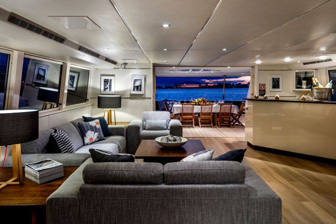 boat hire on AQA interior view