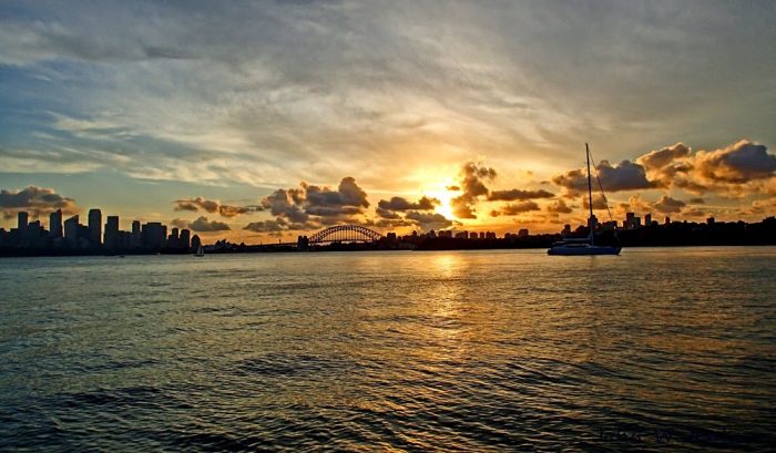 Sunset from Athol Bay